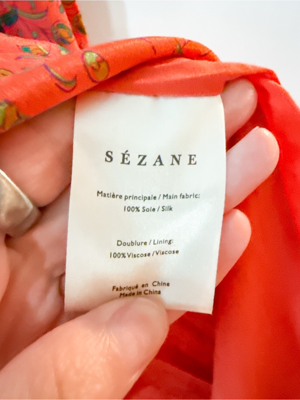 Sezane Amandine Skirt Havana Floral Size 36 US 4 - Picture 6 of 11